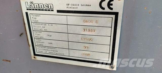 Lännen 8600 E Sensodrive Kaivurikuormaajat