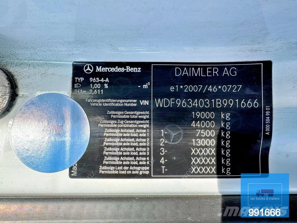 Mercedes-Benz Actros 1843 4X2 RETARDER EURO 6 02/2018 Vlačilci