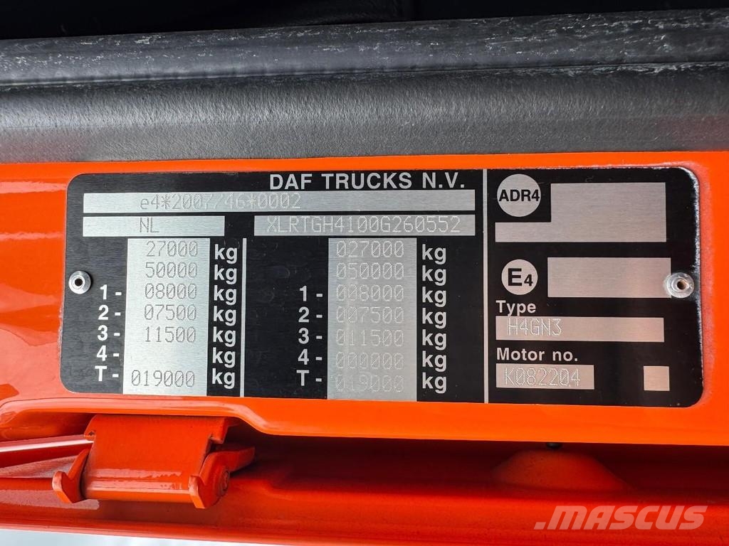 DAF XF 450 6X2 EURO 6 + LAG 2 AXLE TRAILER + 35.700 LI وحدات الجر