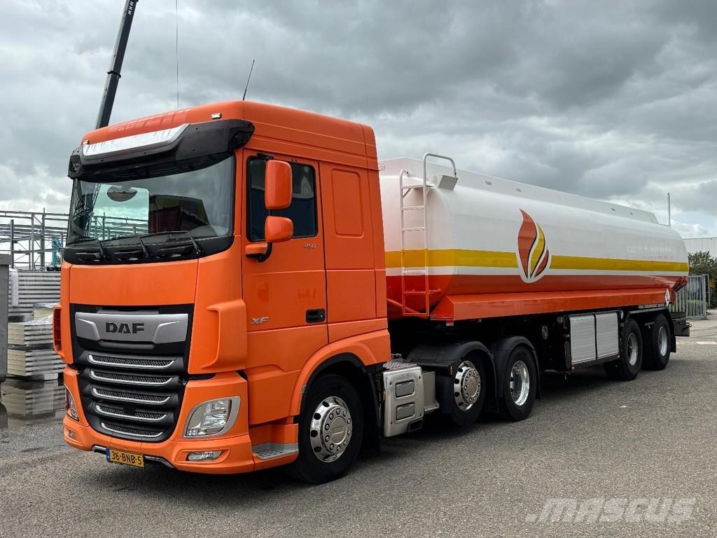 DAF XF 450 6X2 EURO 6 + LAG 2 AXLE TRAILER + 35.700 LI وحدات الجر