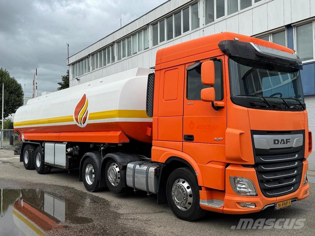DAF XF 450 6X2 EURO 6 + LAG 2 AXLE TRAILER + 35.700 LI وحدات الجر