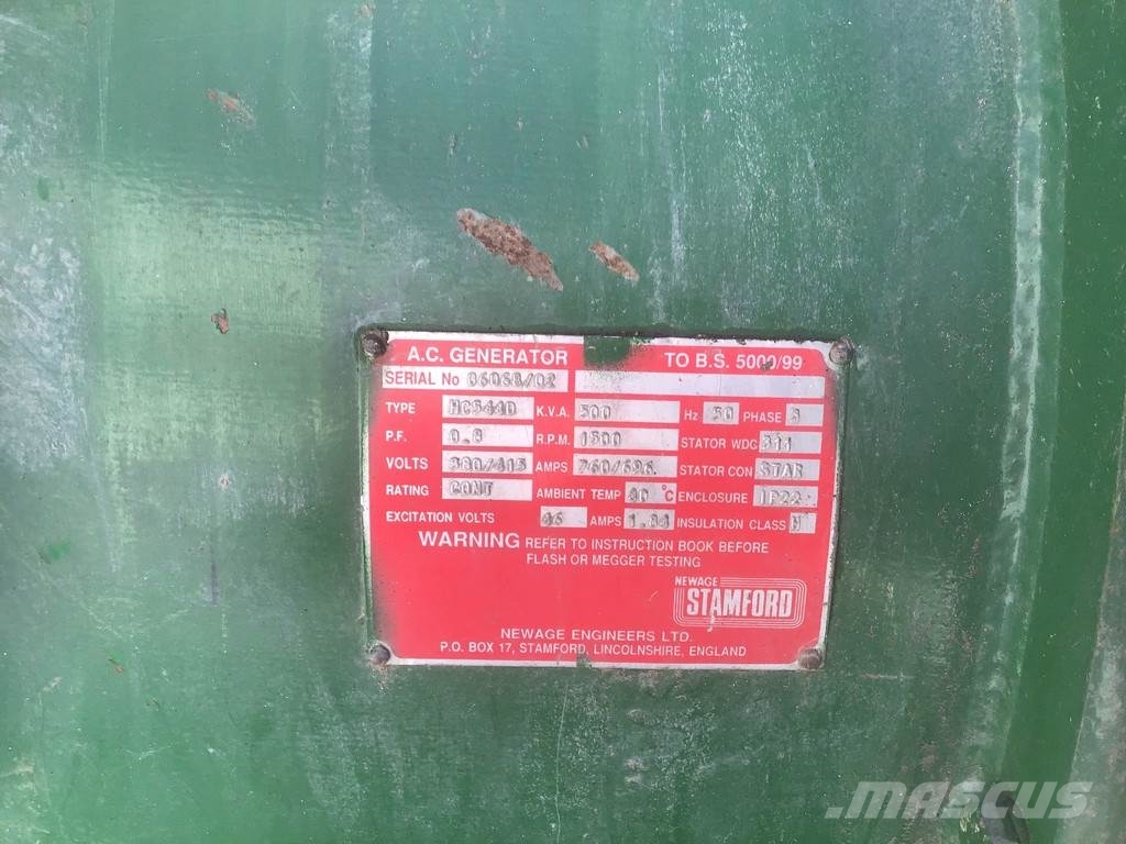 Detroit Diesel 12V92 TA GENERATOR 500KVA USED Diesel Generators