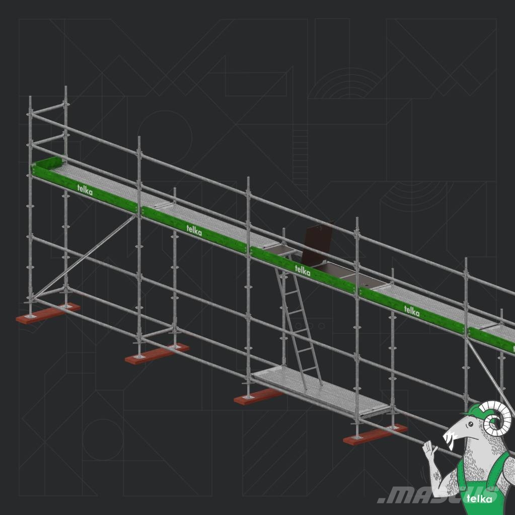  Telka 61,4 m2 Modular Scaffolding Gerüst Skela Pastolių įrengimai