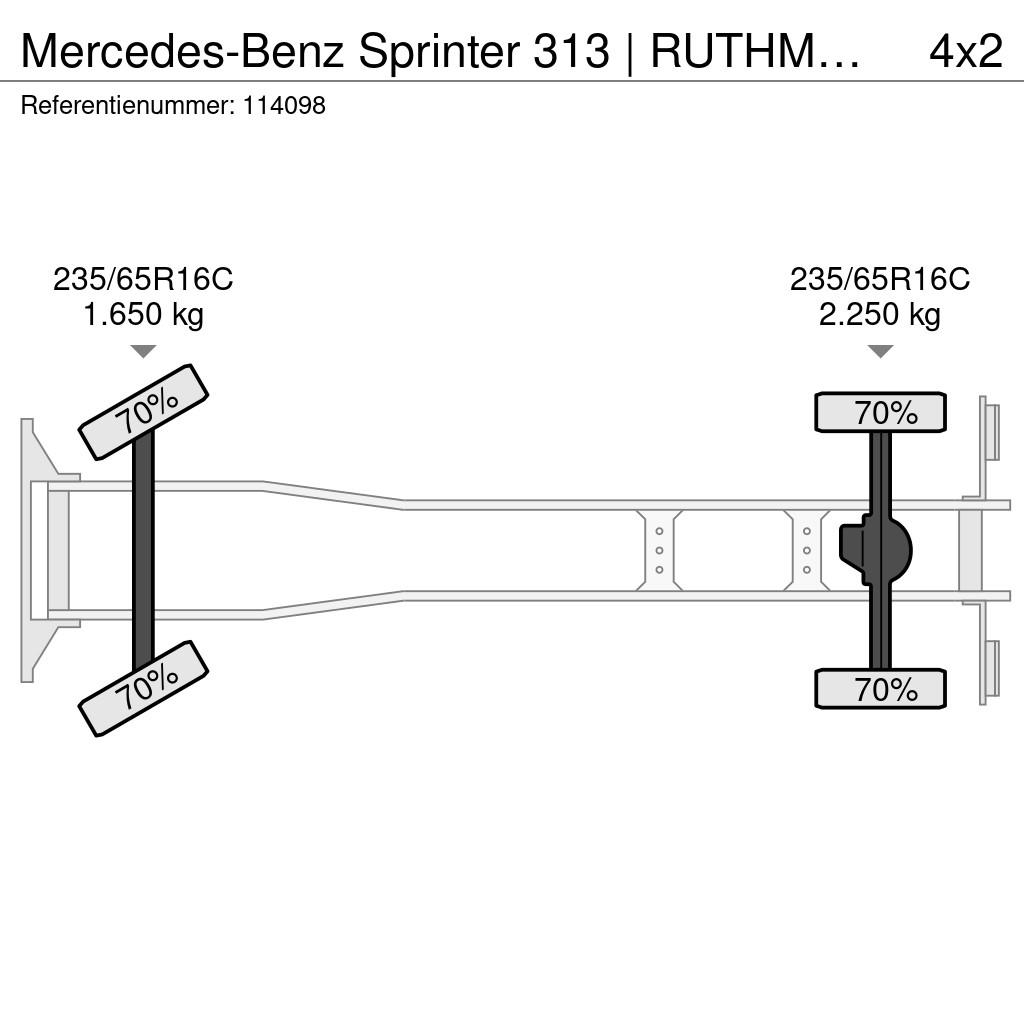 Mercedes-Benz Sprinter 313 | RUTHMANN TB220 | 22 METER | JIB | E Моторизирани платформи с талига