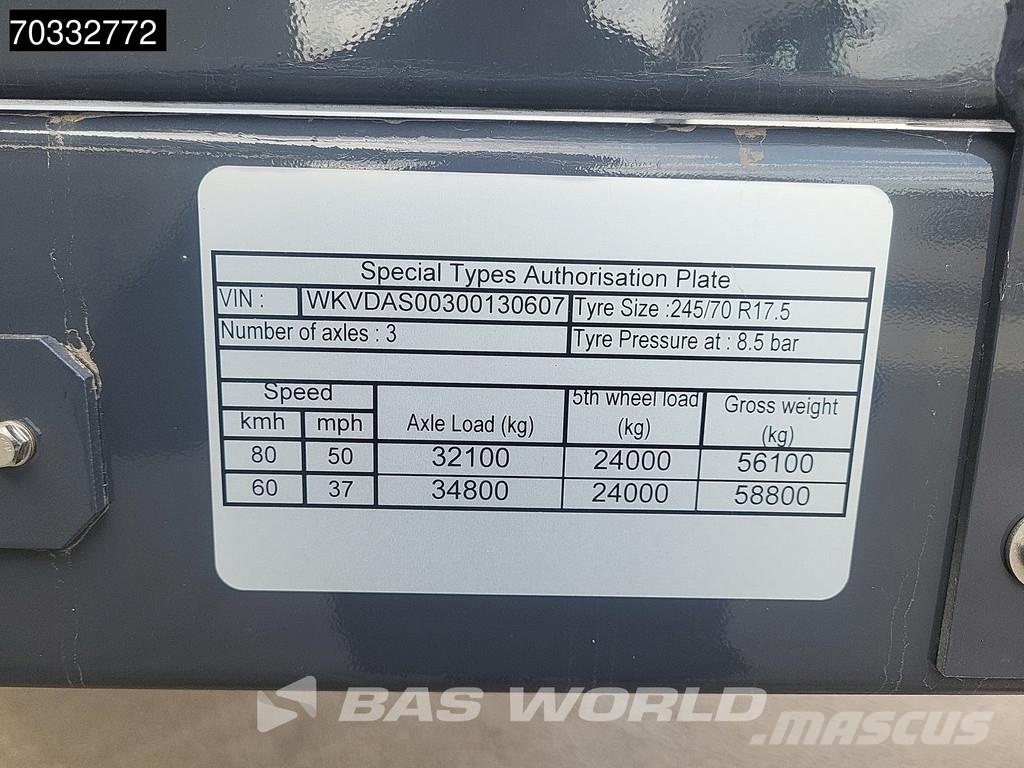 Kässbohrer LB3E Lift + Steering Axle Extandable 520cm Brønnhenger semi