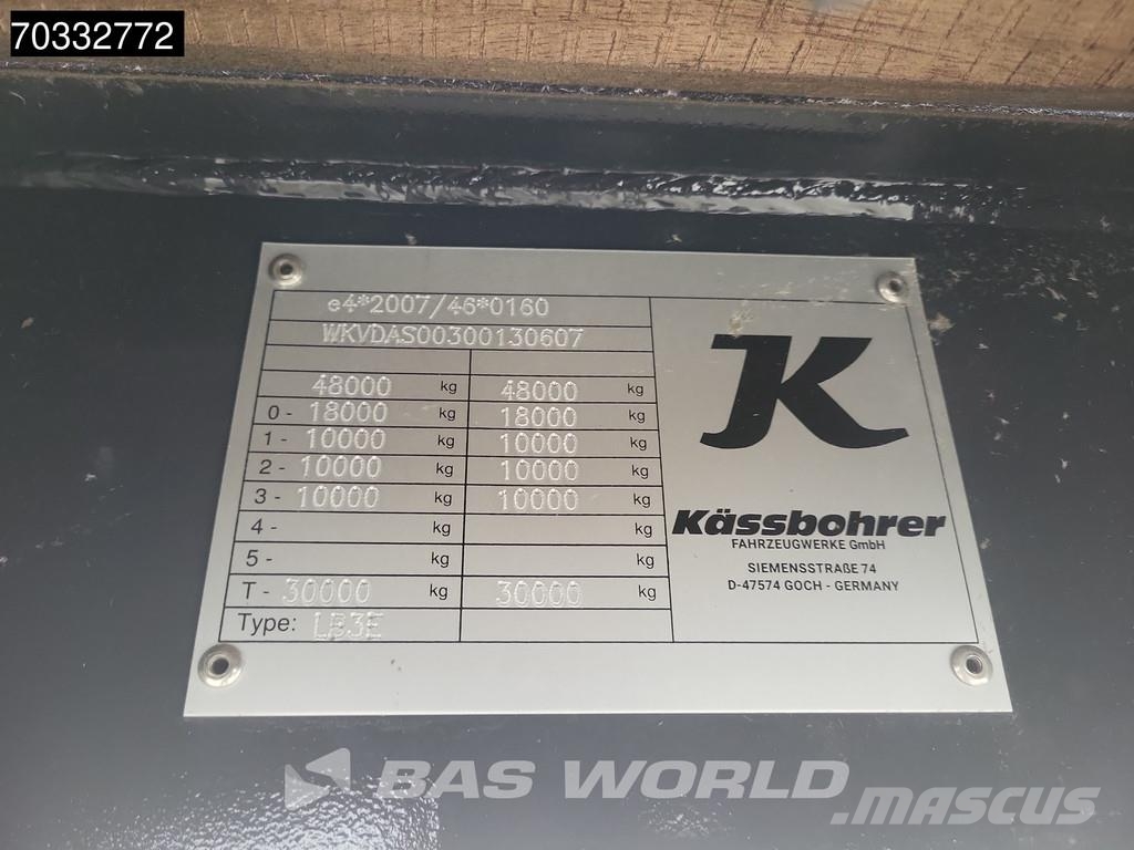 Kässbohrer LB3E Lift + Steering Axle Extandable 520cm Brønnhenger semi