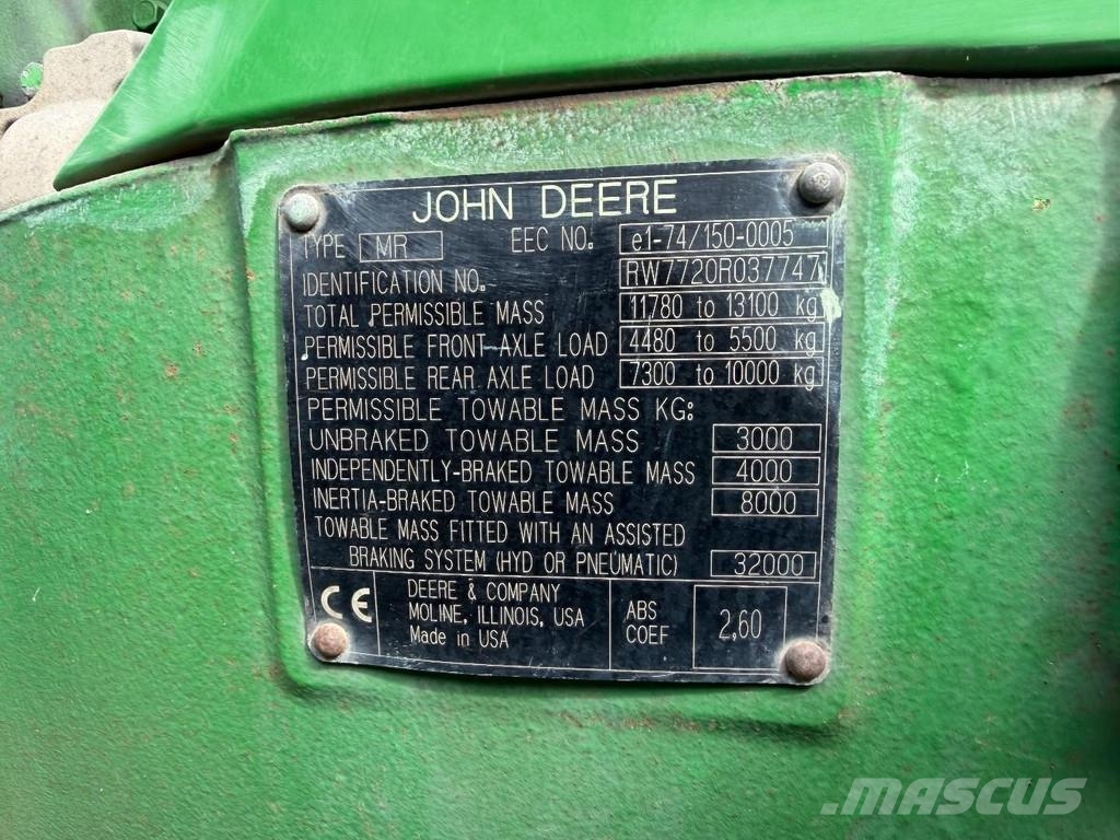John Deere 7720 PQ - No TLS - Good Condition Tractoare