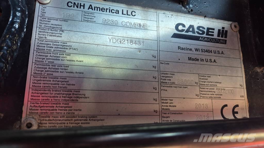Case IH 9230 حصادات