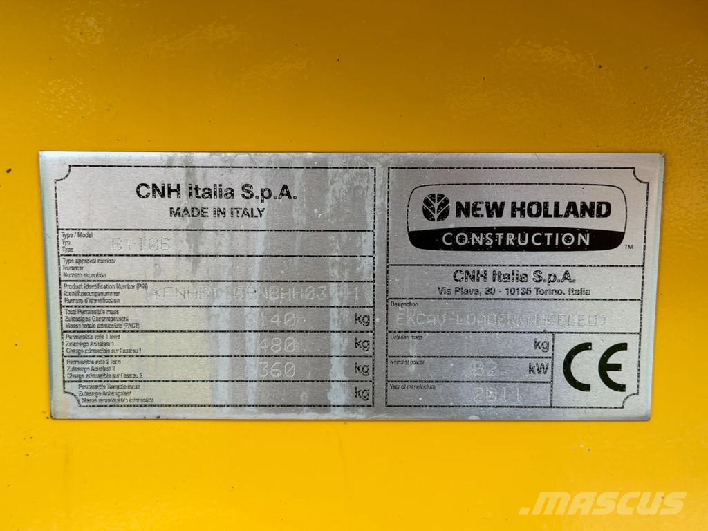 New Holland B110BTC Graaf Laadcombinatie Backhoe loaders