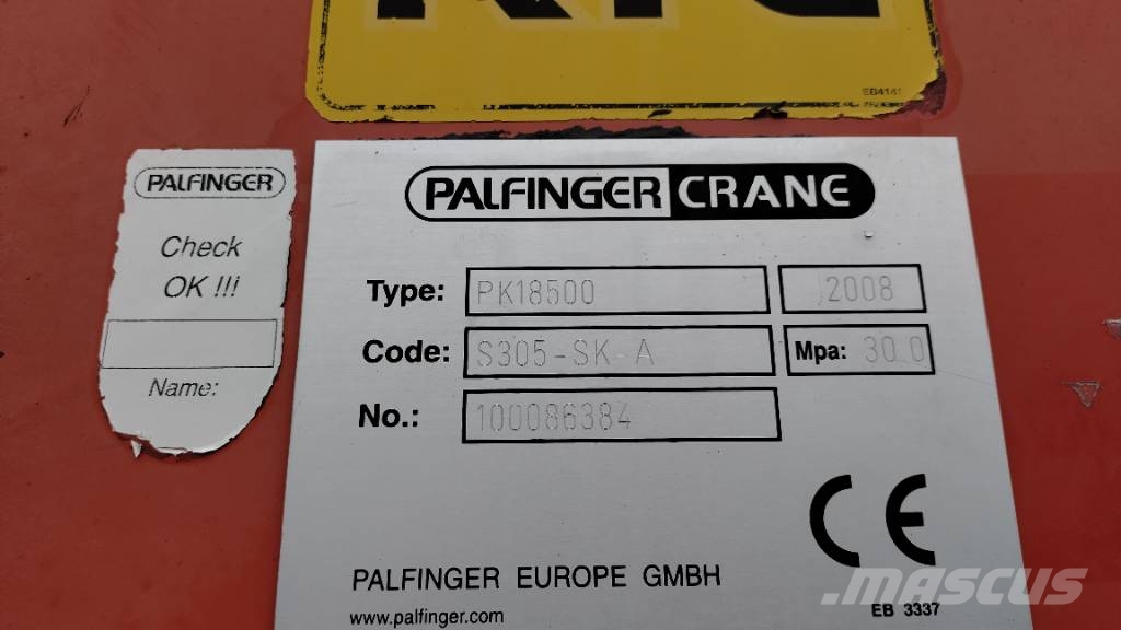 Scania P380 6x2 7,5m rahtilaiva, palfinger 18500 nosturi Camion plateau