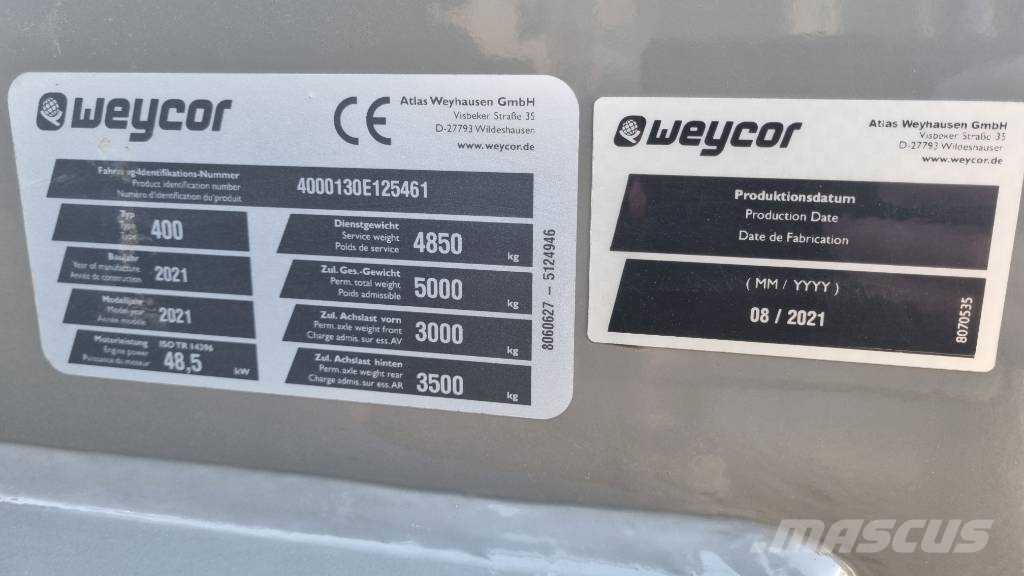 Weycor AR 400 Pyöräkuormaajat