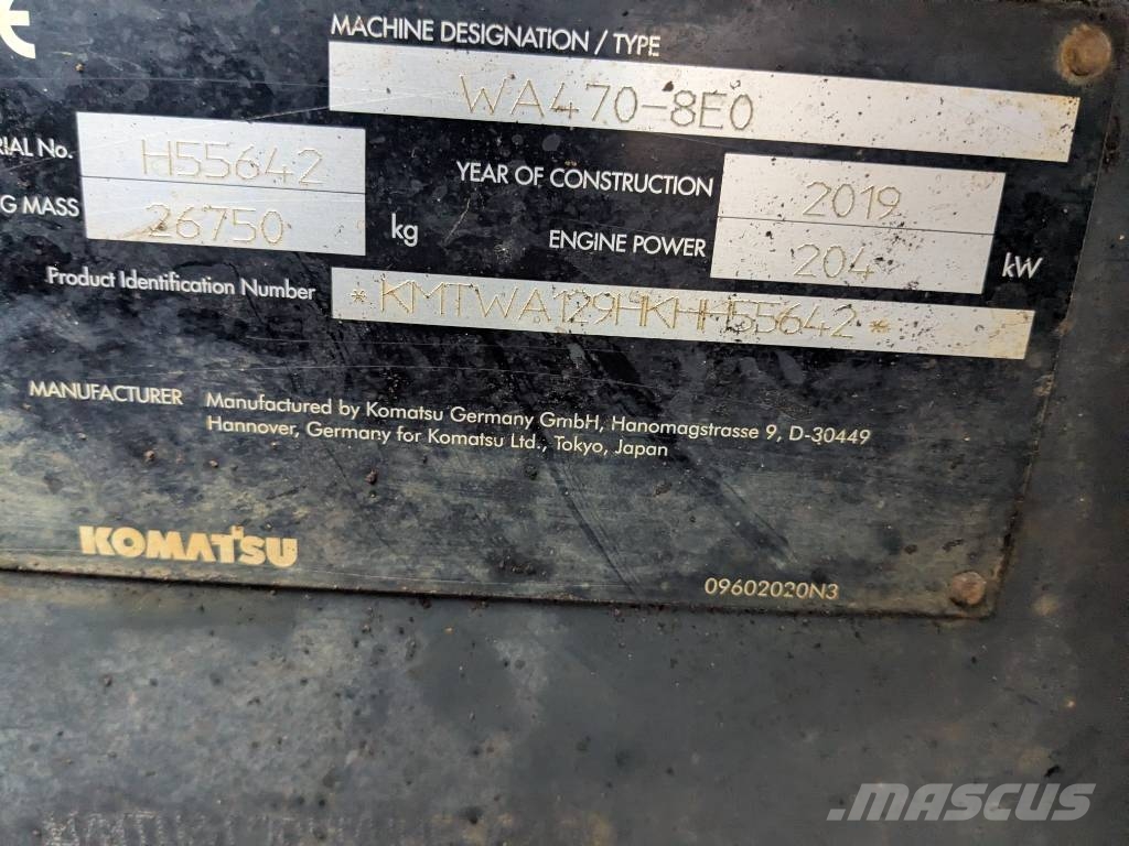 Komatsu WA 470-8 Naudoti ratiniai krautuvai