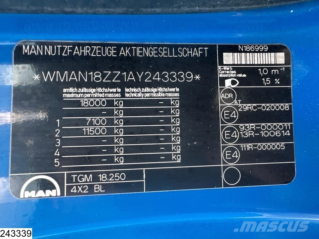MAN TGM 18 250 Esterer, 14.000 L, 3 Comp Cisternové nákladné vozidlá