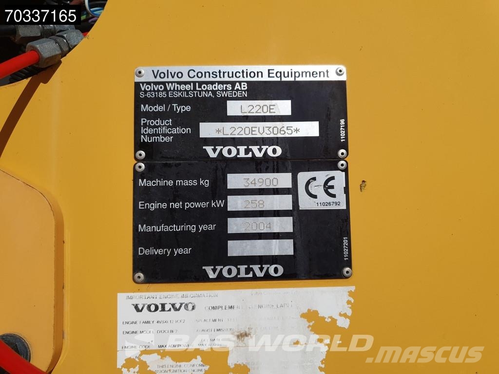 Volvo L220 E QUICK COUPLER Kolesni nakladalci