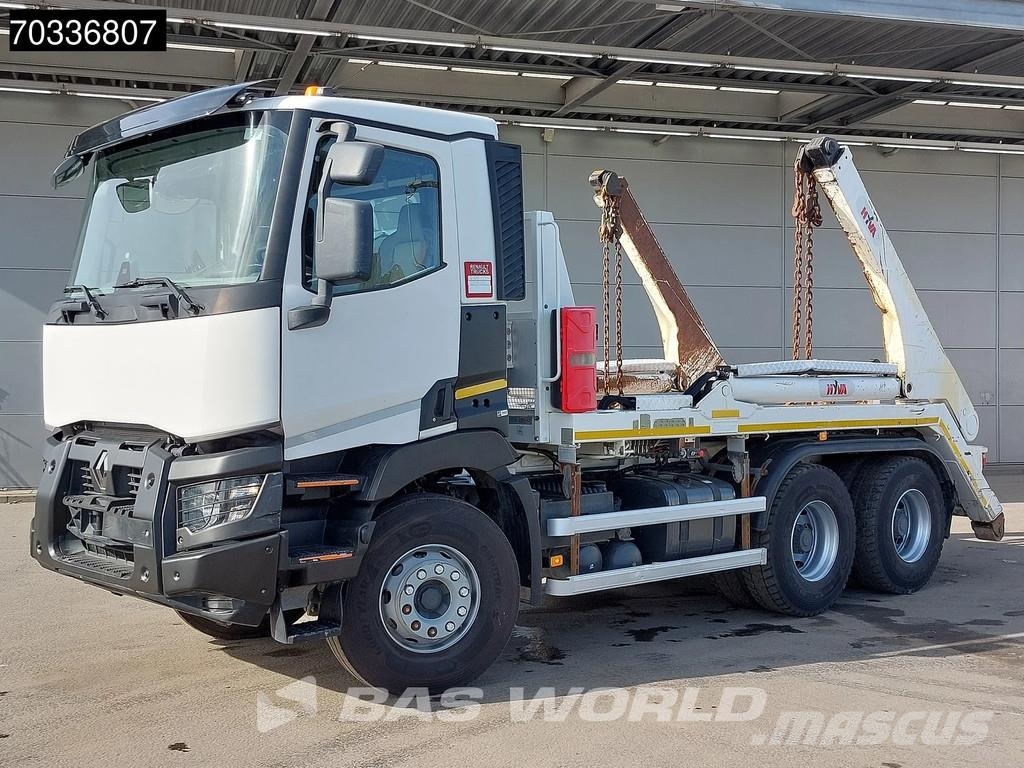 Renault C 430 6X4 HYVA NG 2018 TAXL skiploader 6x4 Big-Axl Nostovarsi-vaihtolavakuorma-autot