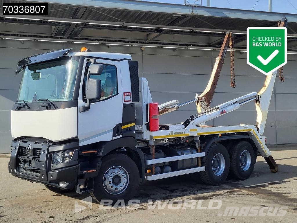 Renault C 430 6X4 HYVA NG 2018 TAXL skiploader 6x4 Big-Axl Nostovarsi-vaihtolavakuorma-autot