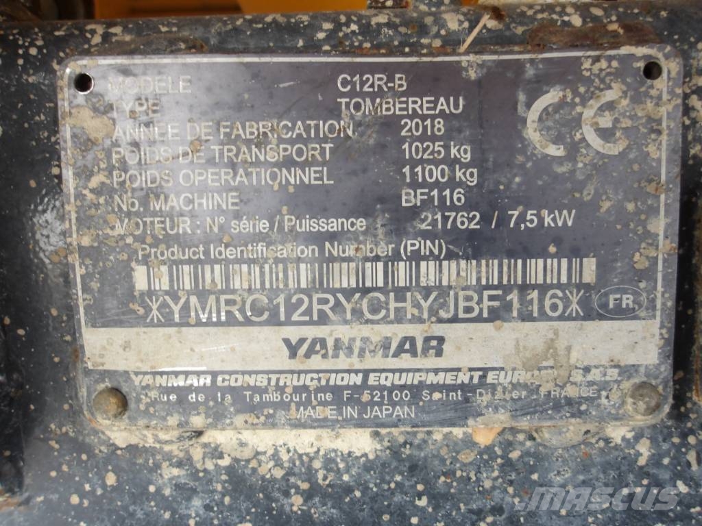 Yanmar C 12 R-B Kāpurķēžu pašizkrāvējs