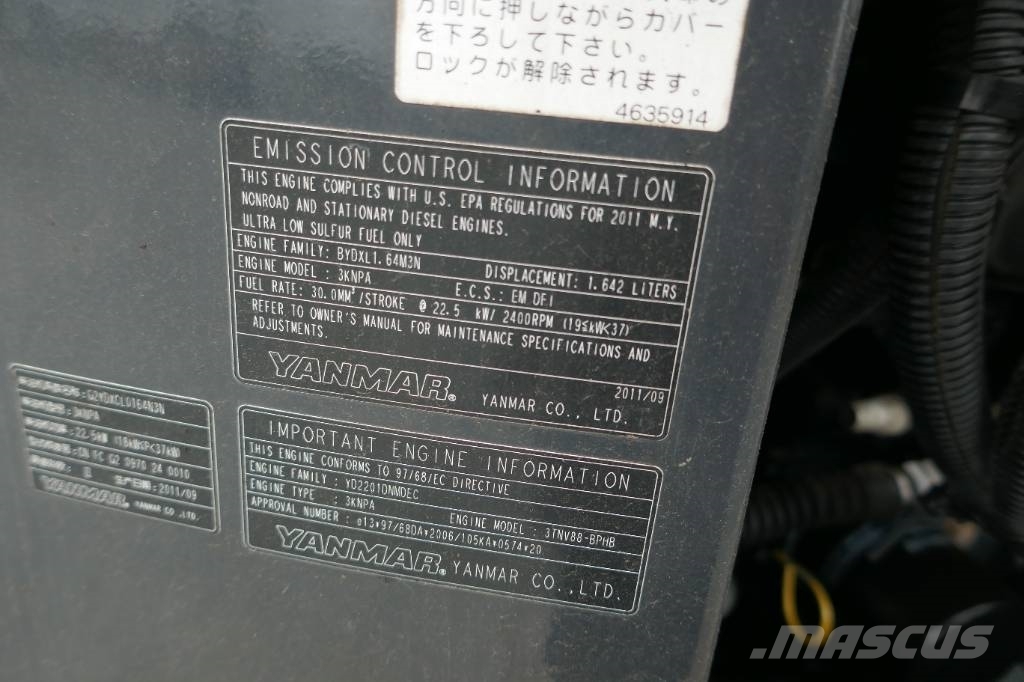 Hitachi ZX 30 U-3, 2011, PACIFIC, Washington, United States