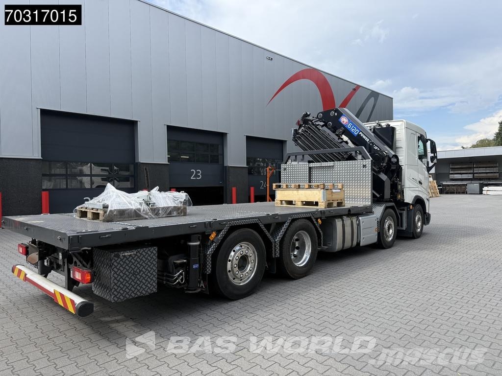 Volvo FH 500 8X2 COMING SOON! HMF 6120 K6 Crane + 2.5t W Platte bakwagens