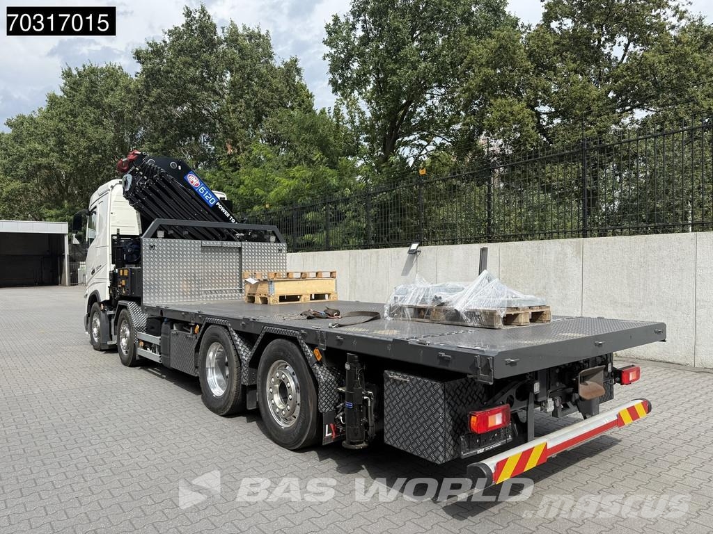 Volvo FH 500 8X2 COMING SOON! HMF 6120 K6 Crane + 2.5t W Platte bakwagens