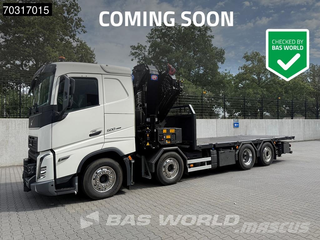 Volvo FH 500 8X2 COMING SOON! HMF 6120 K6 Crane + 2.5t W Platte bakwagens