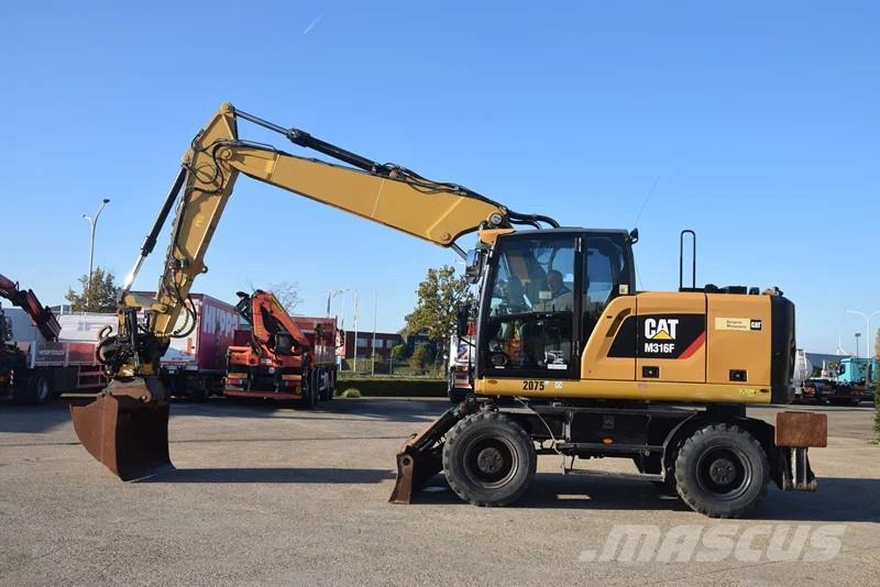 CAT M316F - mobile excavator - Tilrotator Engcon Wielgraafmachines