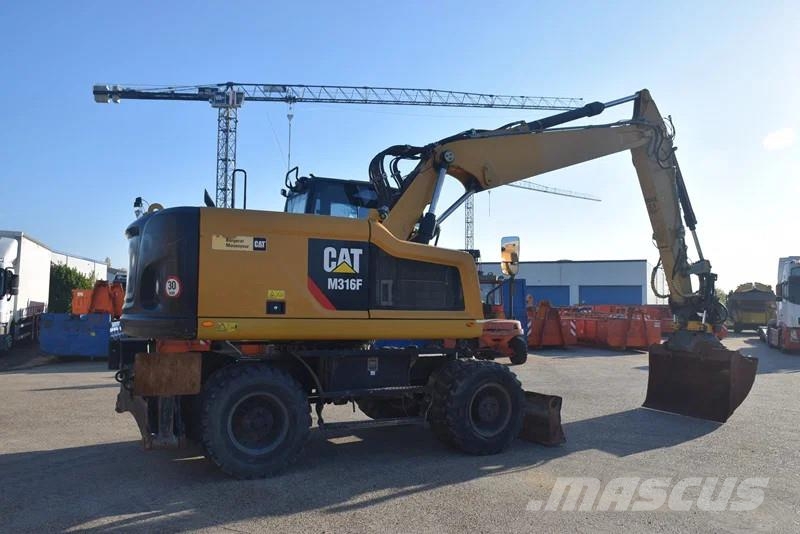 CAT M316F - mobile excavator - Tilrotator Engcon Wielgraafmachines
