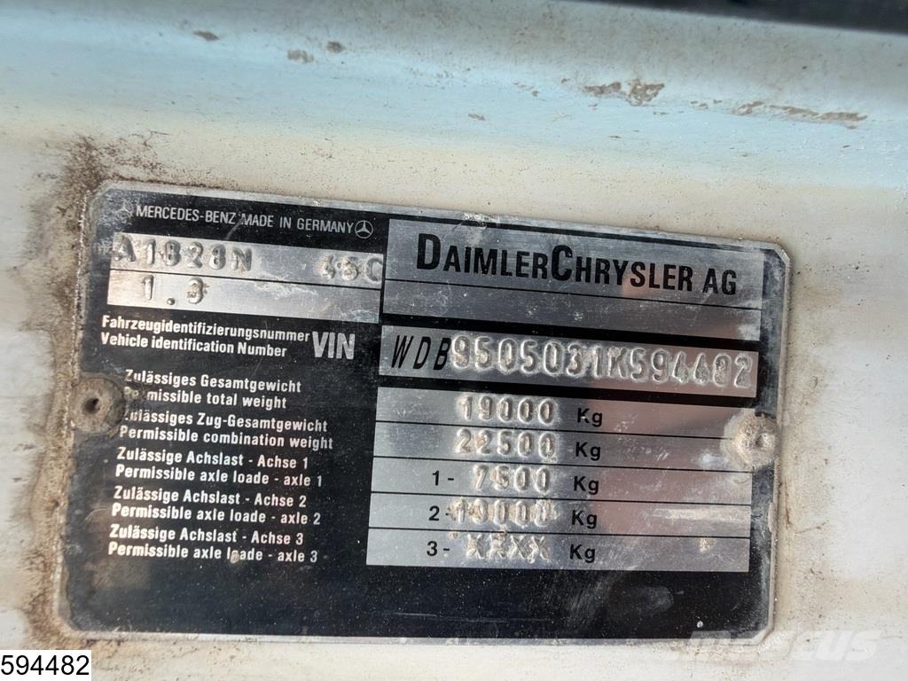 Mercedes-Benz Atego 1828 Euro 3, PTO, leaf steel suspension, Sch Autopompe per calcestruzzo