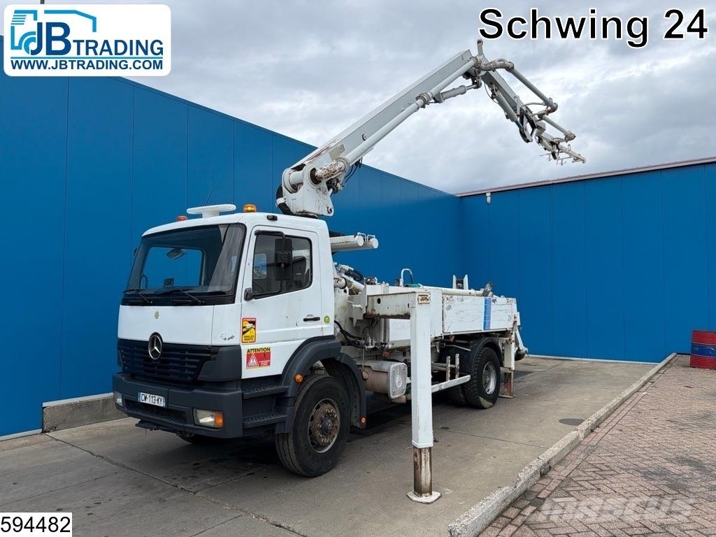 Mercedes-Benz Atego 1828 Euro 3, PTO, leaf steel suspension, Sch Autopompe per calcestruzzo