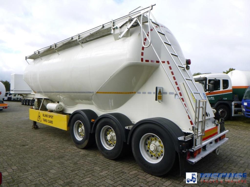 Feldbinder Powder tank alu 40 m3 + engine/compressor Напівпричепи-автоцистерни