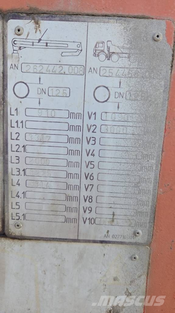 Mercedes-Benz 2527 Domiešavače betónu