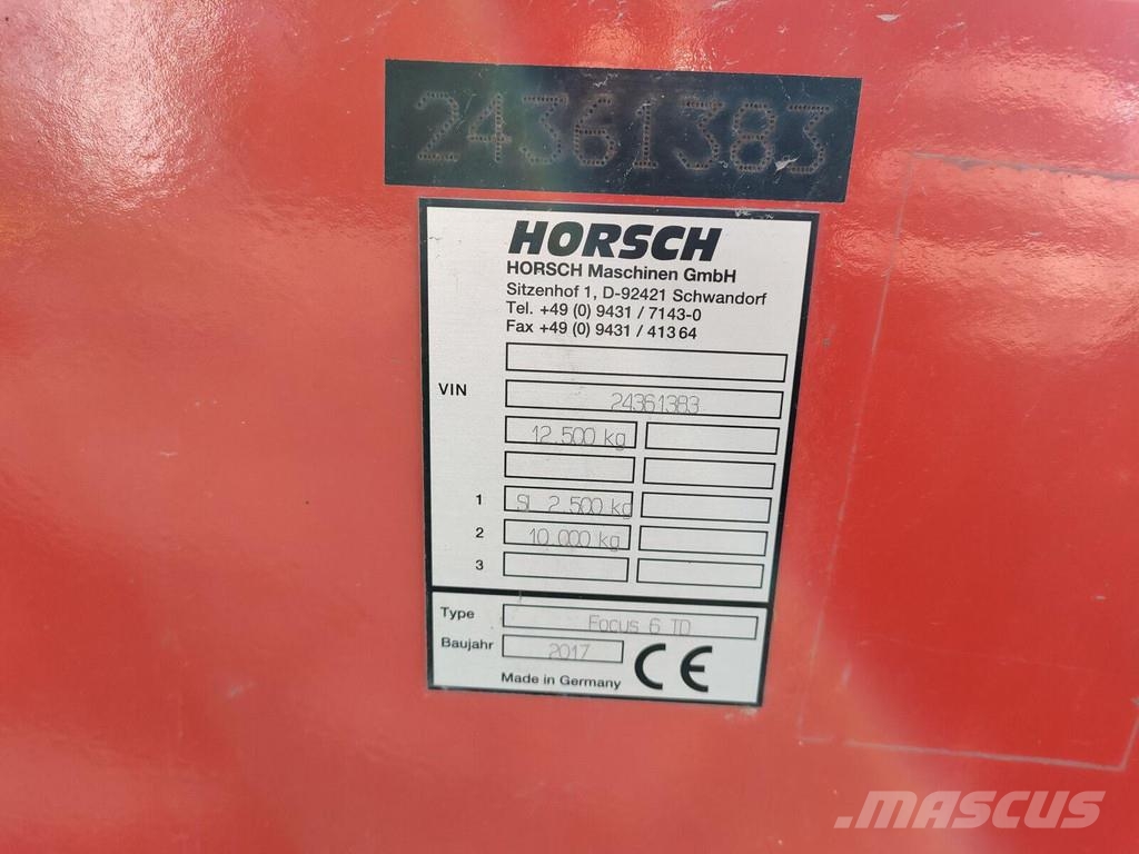 Horsch Focus 6 TD مثاقيب مدمجة