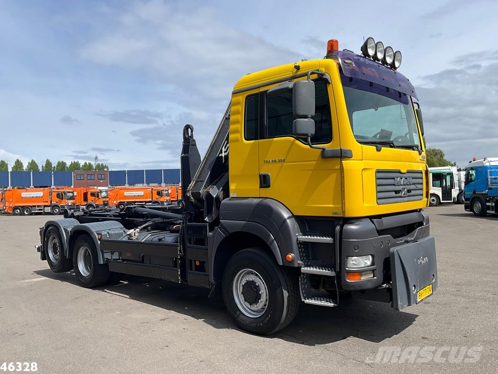 MAN TGA 28.350 6x4 Hiab 12 Tonmeter laadkraan Hook lift trucks
