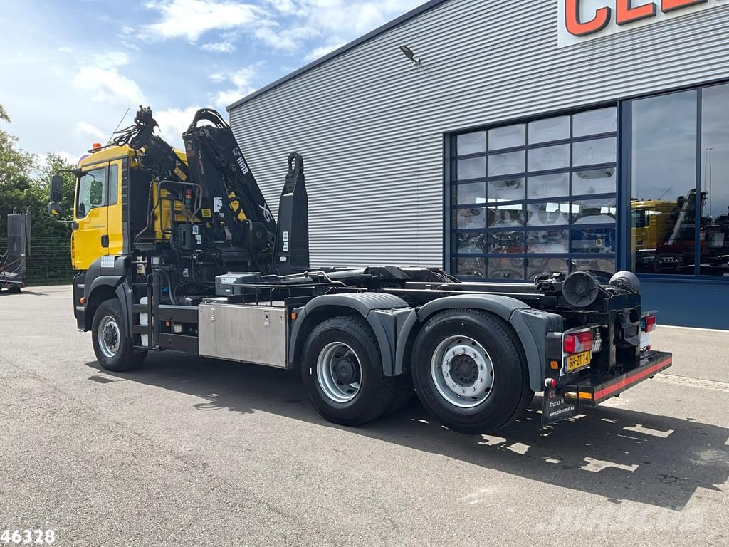 MAN TGA 28.350 6x4 Hiab 12 Tonmeter laadkraan Hook lift trucks