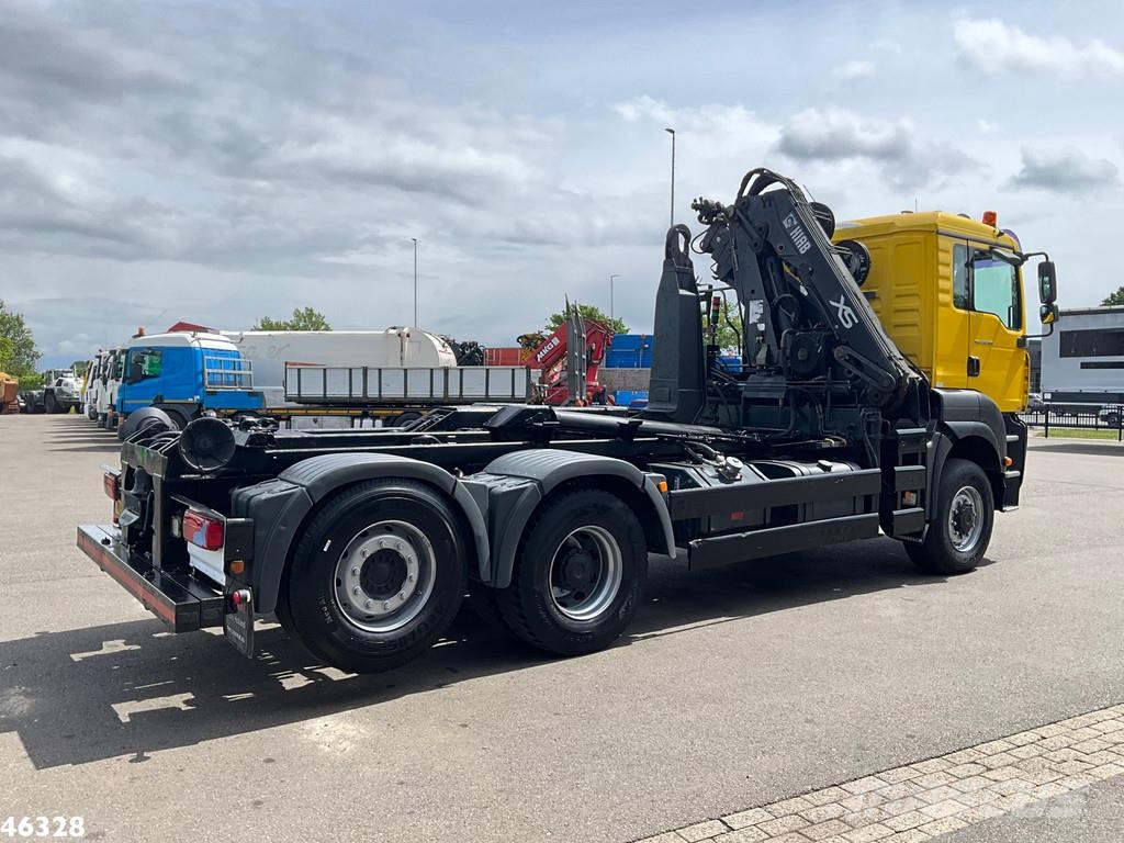 MAN TGA 28.350 6x4 Hiab 12 Tonmeter laadkraan Hook lift trucks