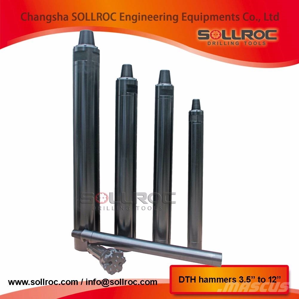 Sollroc DTH hammer 2.5 inch to 12 inch Комплектуючі і запасні частини для бурових установок