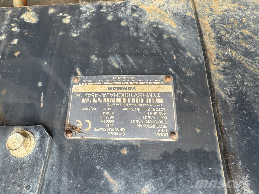 Yanmar SV100 (AF454) Közepes (midi) kotrók 7 t - 12 t