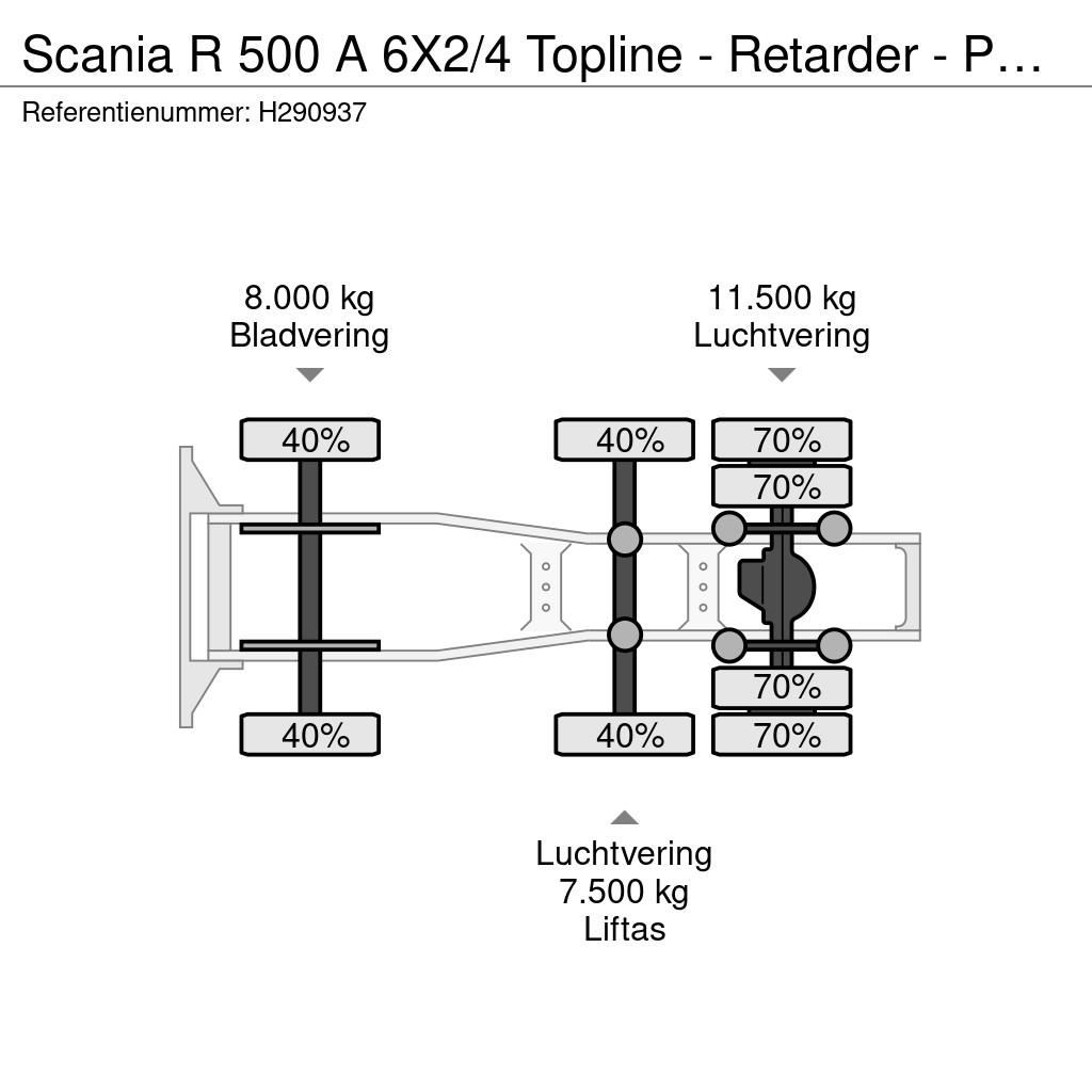 Scania R 500 A 6X2/4 Topline - Retarder - PTO/Hydraulic - Cabezas tractoras