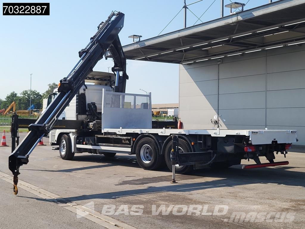 MAN TGS 26.440 6X4 HIAB 477 EP-5 HIDUO Crane Retarder Camiones de cama baja
