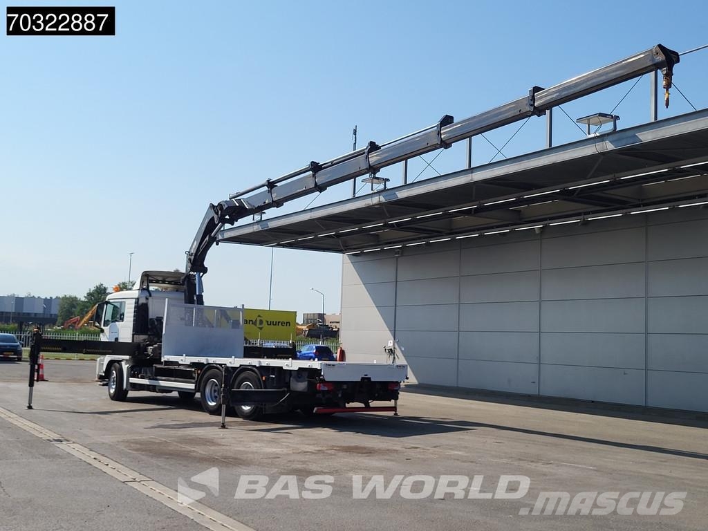 MAN TGS 26.440 6X4 HIAB 477 EP-5 HIDUO Crane Retarder Platte bakwagens