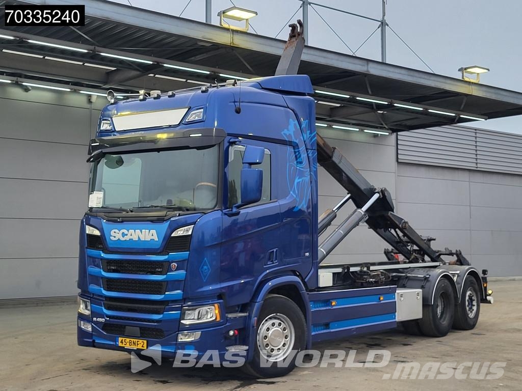 Scania R450 R 6X2 NL-truck APK 25tons VDL Containersystem Hook lift trucks
