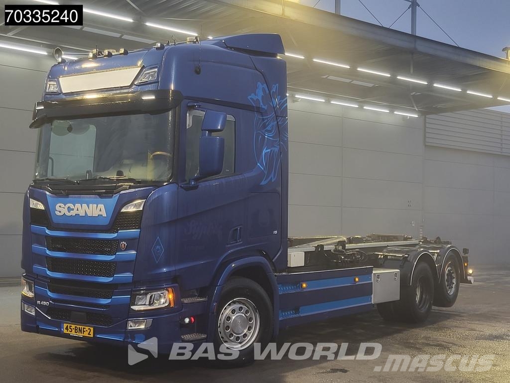 Scania R450 R 6X2 NL-truck APK 25tons VDL Containersystem Hook lift trucks
