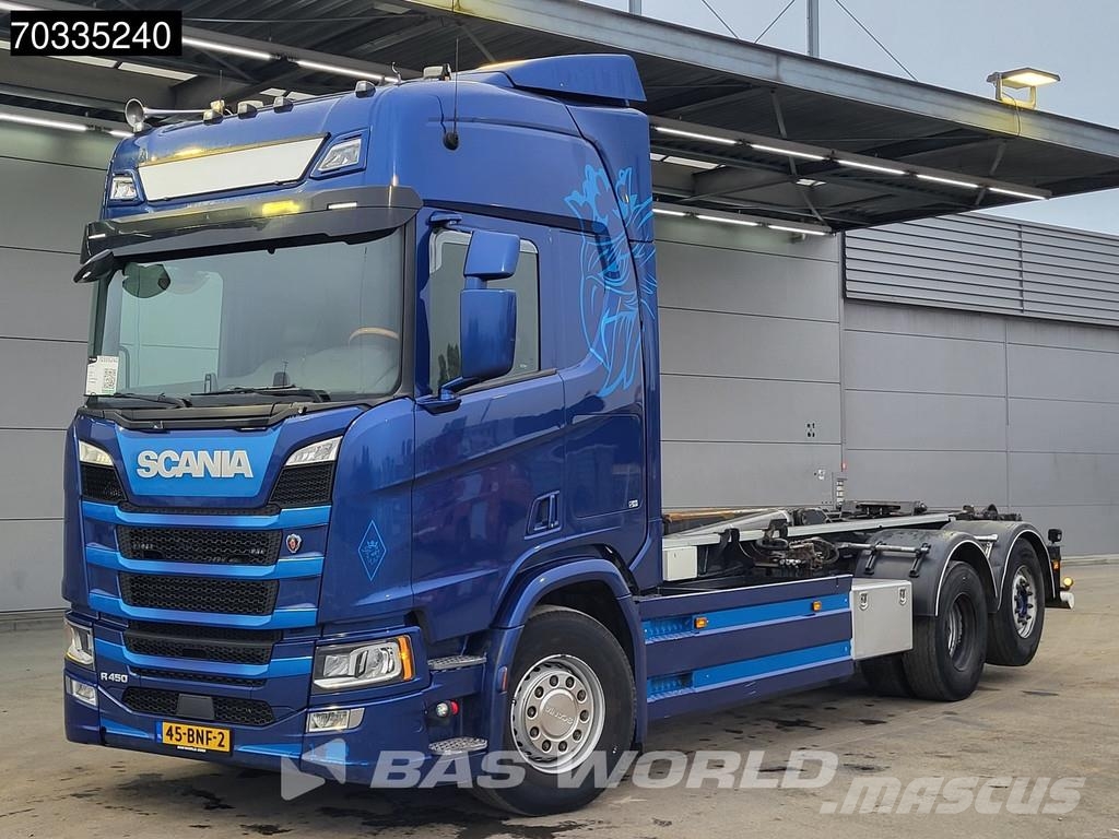 Scania R450 R 6X2 NL-truck APK 25tons VDL Containersystem Hook lift trucks