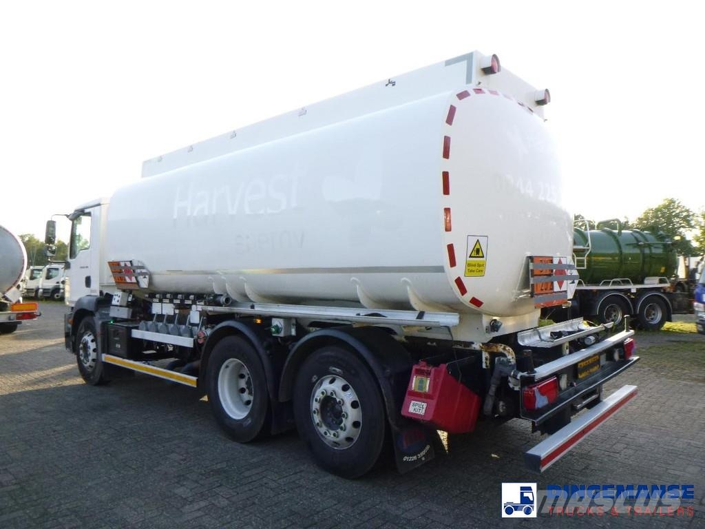 MAN TGM 26.340 6X2 RHD fuel tank 21 m3 / 5 comp Camiones cisterna
