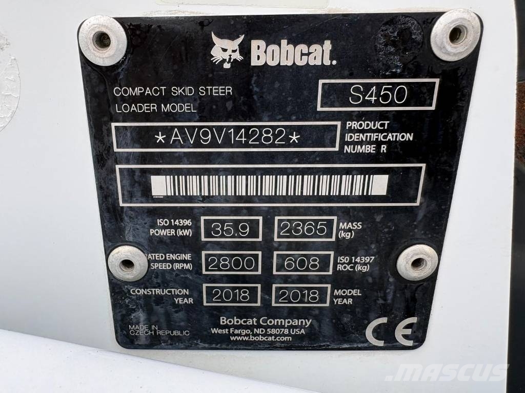 Bobcat S 450 (LOW HOURS - 2 SPEED) Skid steer mini nakladalci