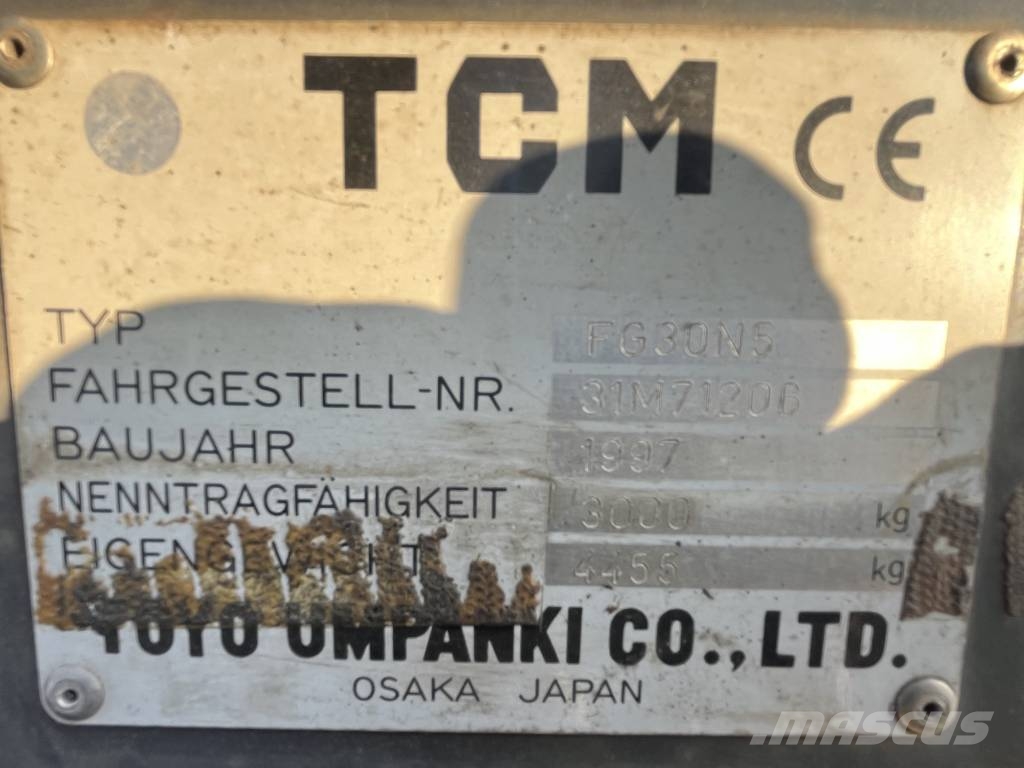 TCM FG30N 5T V-2881 OB Gasolmotviktstruckar