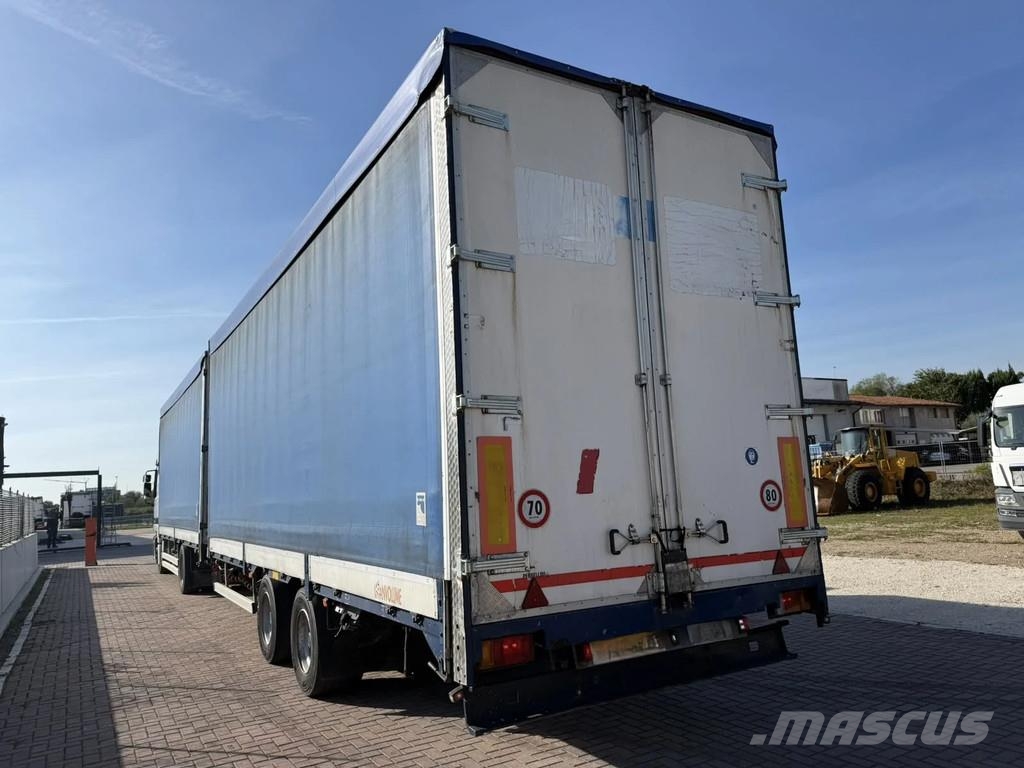 OMAR 20W82P Pritsche 8.20m mit Plane Plataforma plana/laterales abatibles