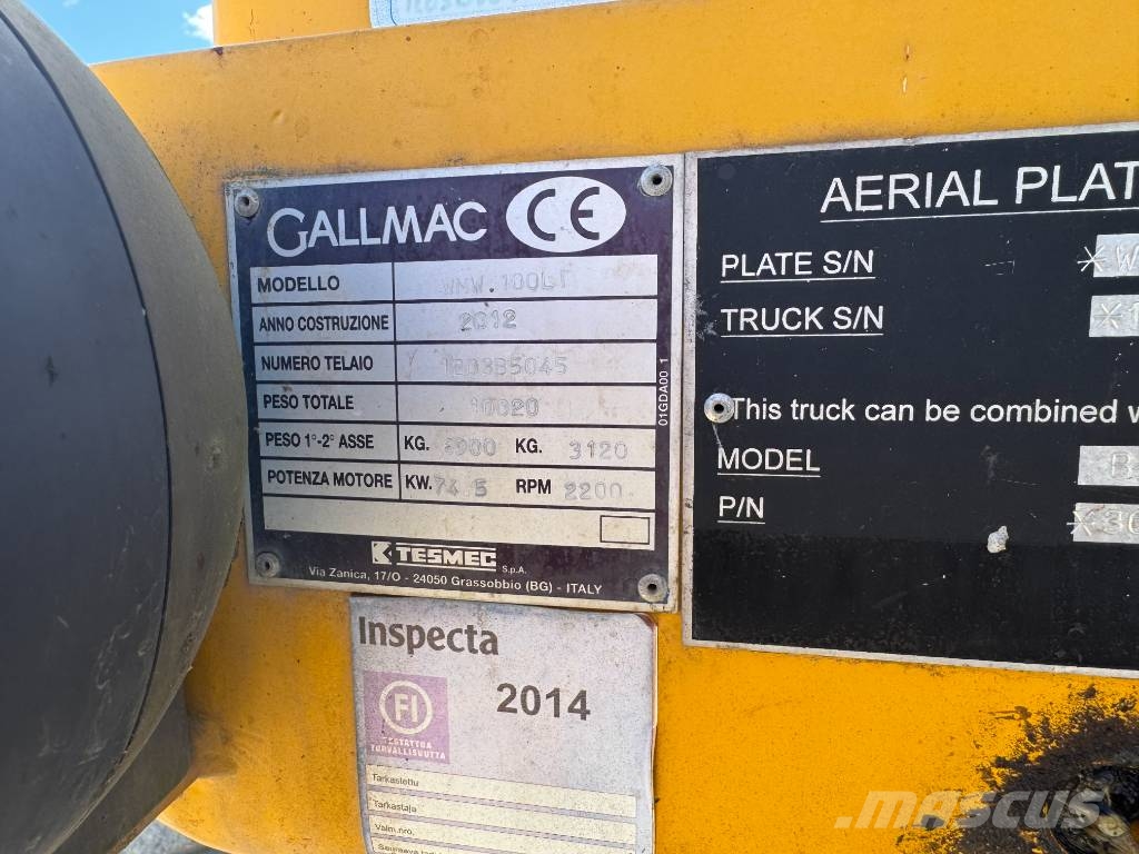 Gallmac WMW 100 LT Wheeled excavators