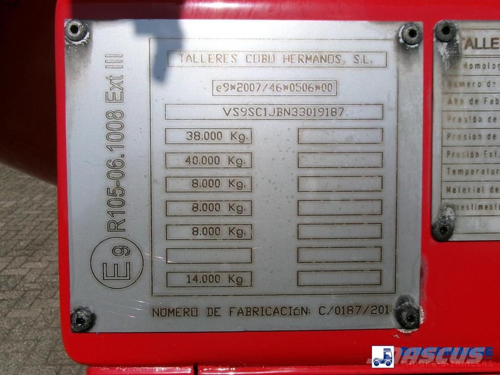 Cobo Bitumen tank inox 34 m3 / 1 comp Напівпричепи-автоцистерни