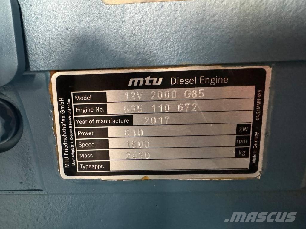 Power generator Stamford MTU 640kW Generatori diesel